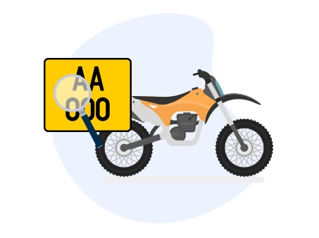 Motorrad-Kennzeichenprüfung UK